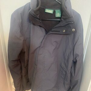 L.L. Bean Men's Slate Gray Waterproof Raincoat